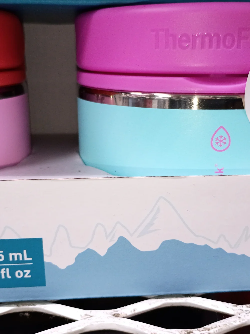 2 Pink and Coral Ergonomic Handle Lunch Container And Purple And Blue